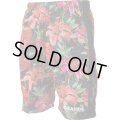 Tropical Flor HALF PANTS BLACK