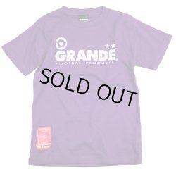 画像1: GRANDE.F.P　モノグラム柄プリント.コットンTシャツ.キッズサイズ　パープルｘホワイト