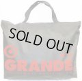 GRANDE.不織布BIG.トートエコBAG　ブラックｘレッド