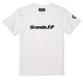 【先行予約販売：2024年8月下旬発売〜お届け商品】 【BIGサイズ対応商品】 Grande.F.Pスタンダード.ロゴプリント半袖Tシャツ　ホワイトｘブラック