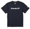 【先行予約販売：2024年8月下旬発売〜お届け商品】 【BIGサイズ対応商品】 Grande.F.Pスタンダード.ロゴプリント半袖Tシャツ　ブラックｘホワイト