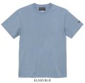 【BIGサイズ対応商品】  GRANDE.F.P.定番ハイクオリティー.ベーシックソリッド（無地）刺繍入りカラーTシャツ 　アシッドブルー