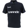 【ジュニアサイズ対応】GRANDE.F.P　ベーシック．ムーブメント.ポロシャツ　ブラックｘホワイト