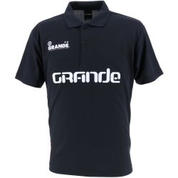 画像1: 【ジュニアサイズ対応】GRANDE.F.P　ベーシック．ムーブメント.ポロシャツ　ブラックｘホワイト