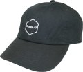 Grande.F.P.ヘキサゴンマーク刺繍WASHED TEILL BB.CAP　ブラック