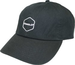 画像1: Grande.F.P.ヘキサゴンマーク刺繍WASHED TEILL BB.CAP　ブラック