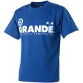 【ジュニアサイズ対応】GRANDE COLORFUL DOT PROTO TYPE DRY MESH T-SHIRTS ブルーｘホワイト