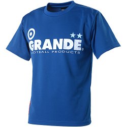 画像1: 【ジュニアサイズ対応】GRANDE COLORFUL DOT PROTO TYPE DRY MESH T-SHIRTS ブルーｘホワイト