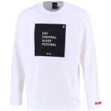 画像: BOX PRINT L/S-T WHITE