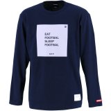 画像: BOX PRINT L/S-T NAVY