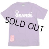 画像: GRANDE.F.P　モノグラム柄プリント.コットンTシャツ.キッズサイズ　パープルｘホワイト