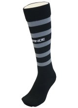 画像: GRANDE.F.P BORDER FOOTBALL SOCKS ブラックｘダークグレー