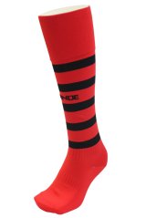 画像: GRANDE.F.P BORDER FOOTBALL SOCKS レッドｘブラック