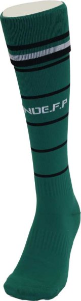 画像: GRANDE.F.P THIN BORDER　FOOTBALL SOCKS 　グリーンｘブラック