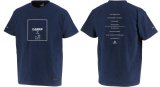 画像: 【BIGサイズ対応商品】GRFP.No.10スクエアプリントプレミアTシャツ　ネイビーｘホワイト