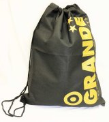 画像: GRANDE.不織布BIG.ワンショルダーエコBAG　ブラックｘゴールド