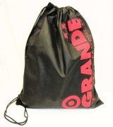 画像: GRANDE.不織布BIG.ワンショルダーエコBAG　ブラックｘレッド