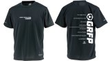 画像: 【BIGサイズ対応商品】GRFPメッセージプリント半袖Tシャツ　ブラックｘホワイト