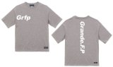 画像: Grfp.プリント.ルーズフィット半袖Tシャツ　ヘザーグレーｘホワイト