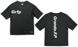 画像: Grfp.プリント.ルーズフィット半袖Tシャツ　ブラックｘホワイト