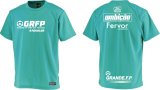 画像: 【ジュニアサイズ対応】GRFP.SOL&LUAドライメッシュTシャツ　ミントブルーｘホワイト