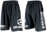 画像: 【BIGサイズ対応商品】GRANDE.FP.BIG.ヘキサゴンドライメッシュハーフパンツ　ブラックxホワイト