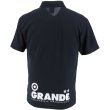 画像2: 【ジュニアサイズ対応】GRANDE.F.P　ベーシック．ムーブメント.ポロシャツ　ブラックｘホワイト