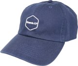 画像: Grande.F.P.ヘキサゴンマーク刺繍WASHED TEILL BB.CAP　ネイビー