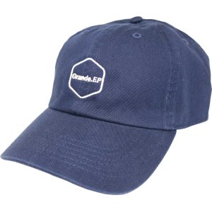 画像: Grande.F.P.ヘキサゴンマーク刺繍WASHED TEILL BB.CAP　ネイビー