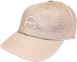 画像1: Grande.F.P.ヘキサゴンマーク刺繍WASHED TEILL BB.CAP　ベージュ