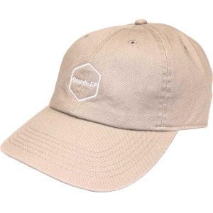 画像: Grande.F.P.ヘキサゴンマーク刺繍WASHED TEILL BB.CAP　ベージュ