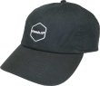 画像1: Grande.F.P.ヘキサゴンマーク刺繍WASHED TEILL BB.CAP　ブラック