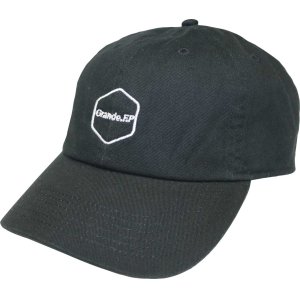 画像: Grande.F.P.ヘキサゴンマーク刺繍WASHED TEILL BB.CAP　ブラック